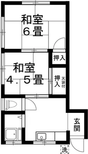 コーポミヤ【2階】の間取り