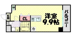 パウゼドーム前【8階】の間取り