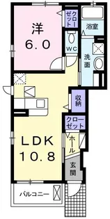 ジェルメ・メゾン II【1階】の間取り