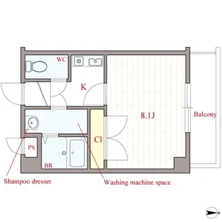 プロシード東小橋【4階】の間取り