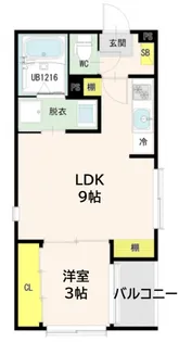PRIME智明【1階】の間取り