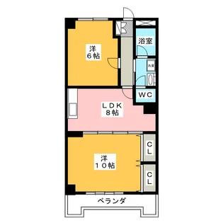 サンパティーク小碓【4階】の間取り