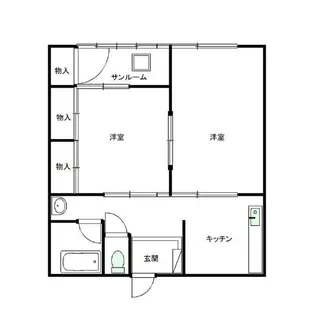 第二グリーンハイツ【1階】の間取り