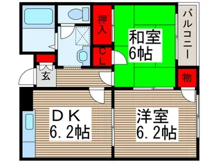 第二サンハイツコイヌマ.【1階】の間取り