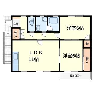 ハイツクローネ【2階】の間取り