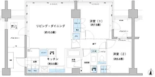ガーデニエール砧レジデンス【8階】の間取り