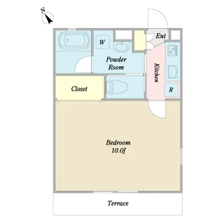 アガトン【1階】の間取り
