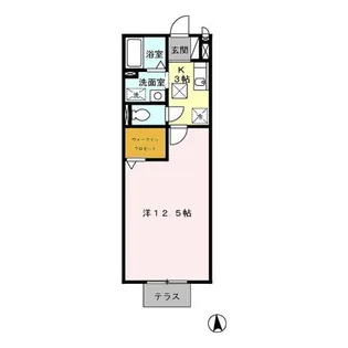 コーポアイリス【1階】の間取り