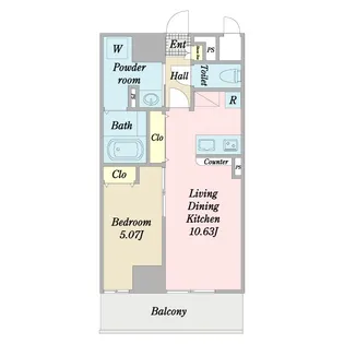 アヴニール習志野【10階】の間取り