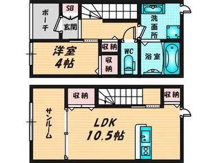テェルツォラナの間取り