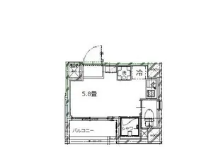 エマーレ日本橋富沢町【5階】の間取り