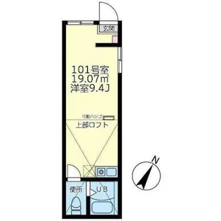 ユナイト新子安プラチナバウム【1階】の間取り