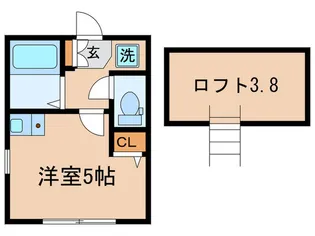 G・Aヒルズ川崎・戸手【1階】の間取り