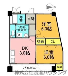 サンコーポ平野【7階】の間取り