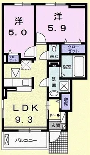 紫陽花・III【1階】の間取り