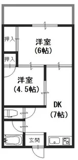 パル恵我之荘【3階】の間取り