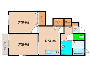 ベルセレーノ【1階】の間取り