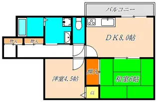 ゼンラフォーレ【4階】の間取り