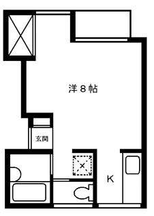 フラッツ白金【2階】の間取り