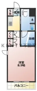AXAS南蒲田AsylCourt【3階】の間取り