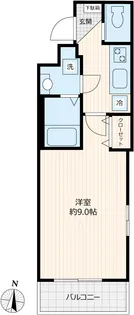 フロンティア千鳥【2階】の間取り