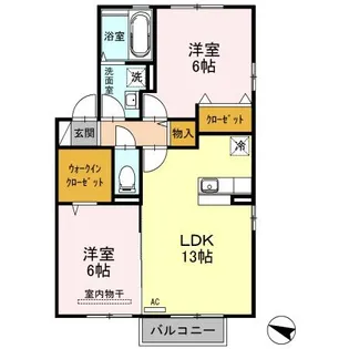 ロイヤルガーデン絆【2階】の間取り