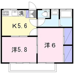 柴田コーポ【2階】の間取り