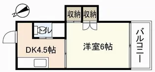 プロスパー楠木【4階】の間取り