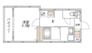 モアノ橘【2階】の間取り