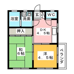 メゾントワエモア【2階】の間取り