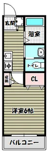 リヴァーサイド金剛【1階】の間取り