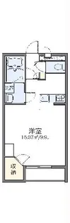 レオパレスヴェルディ【1階】の間取り