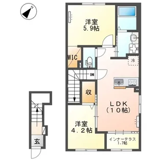 AXIS(アクシス)【2階】の間取り