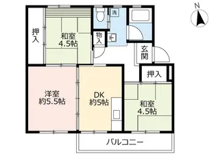 UR江南【1階】の間取り