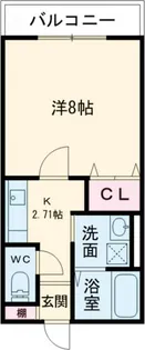 フローレス2番館【1階】の間取り