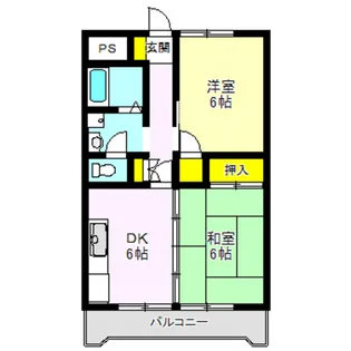 エクセレントマンション【6階】の間取り