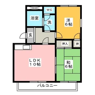 プラムヴィレッジ【1階】の間取り