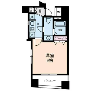 エルフラット鶯谷【12階】の間取り