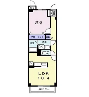 エスペランサ【3階】の間取り