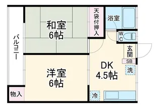 多摩コーポ【1階】の間取り