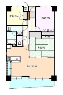 ダイアパレス三番町【4階】の間取り