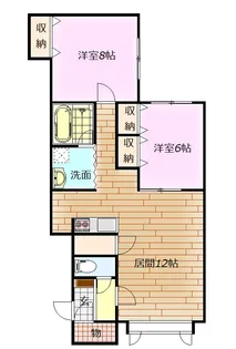 Abundant A(アバンダント A)【2階】の間取り