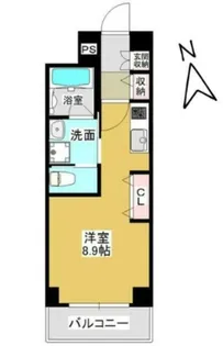 メルヴェーユ東八番丁【2階】の間取り