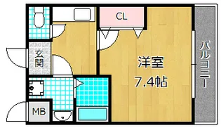 ルガール【2階】の間取り