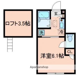 FERIO平井パークサイド【1階】の間取り