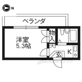 ポルテ御殿山【2階】の間取り