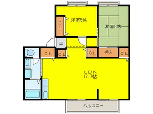 サニーハウス泉南1棟【2階】の間取り