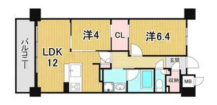 LiveCasa西宮【7階】の間取り
