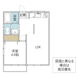 萬屋コーポ A【2階】の間取り