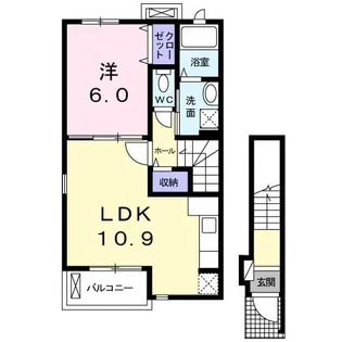 カーサ ユキ【2階】の間取り